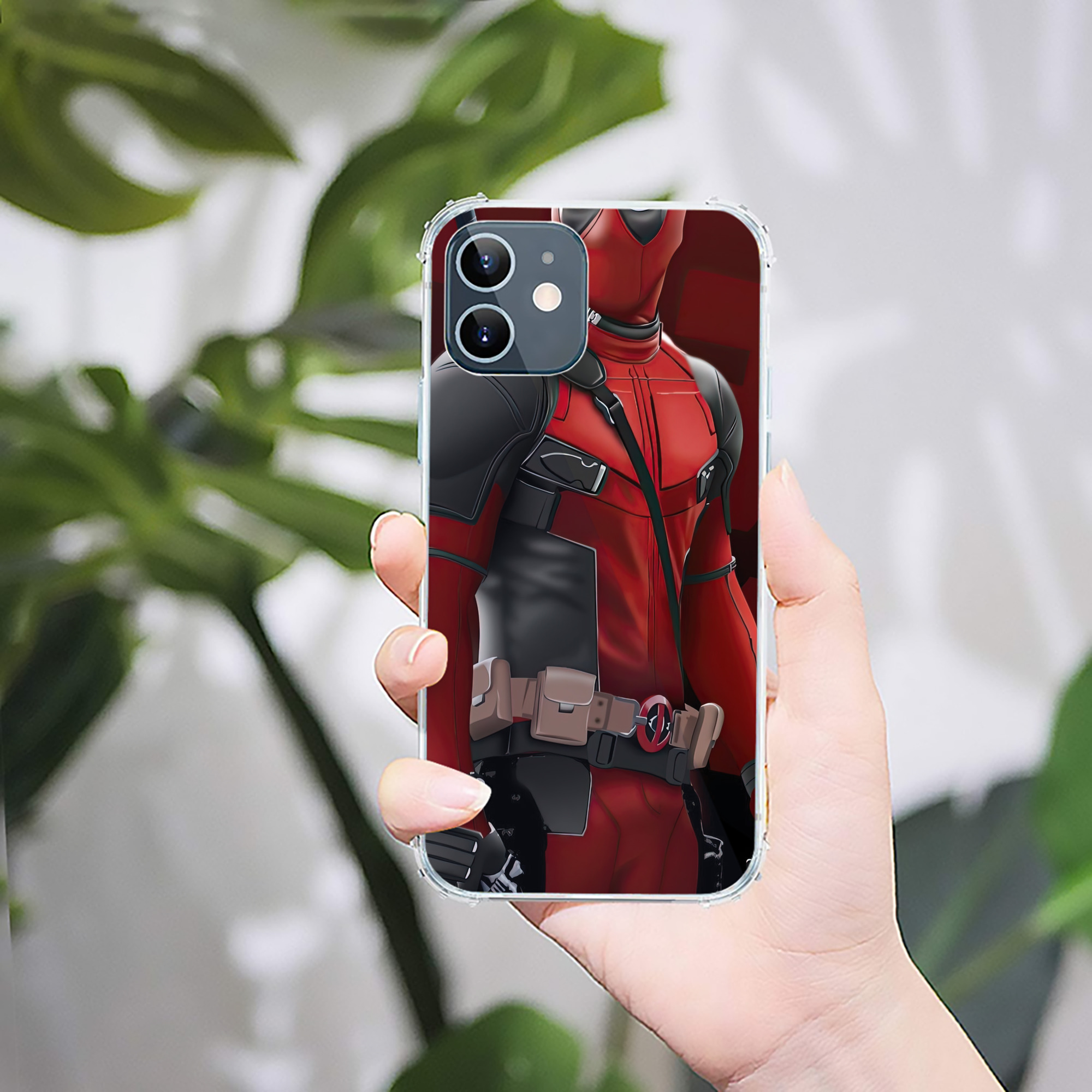 （画像用） Deadpool デッドプール 【iPhone 12シリーズ対応】透明スマホケース（クリアソフトケース）